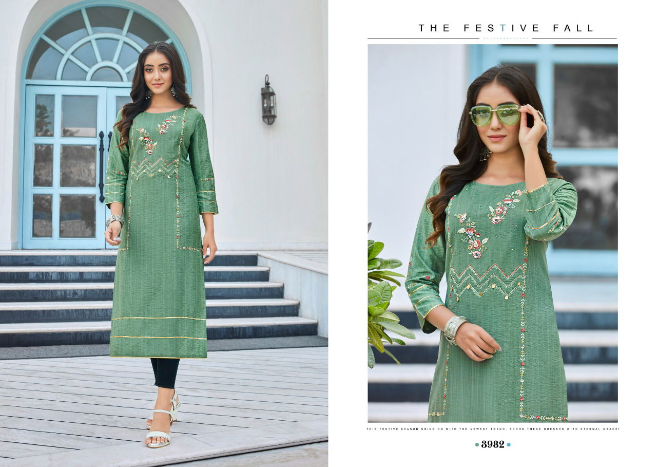 Rangoon Miracal New Stylish Trending Festival Wear Fancy Kurti Collection